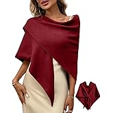 TITOMD Women's Pashmina Shawl Wraps for Evening Dresses Wedding Bridal Open Front Poncho Cape Soft Large Scarf