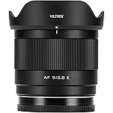 VILTROX 9mm F2.8 E, AF 9mm f/2.8 E Wide Angle e Mount Lens for Sony | Air AF 9/2.8 APS-C Prime Lens for Sony e-mount a6400 a6500 a6600 ZV-E10 FX30 a93 ZV-E10II a7Ⅲ a7RⅢ a7Ⅳ a7RⅣ a7CII