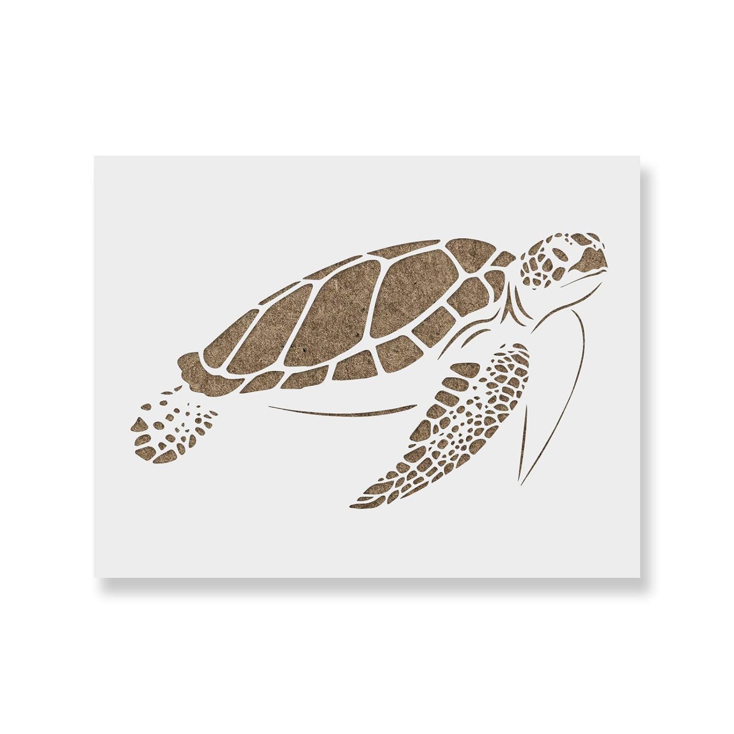 Sea Turtle Stencil Template Reusable Stencil With Multiple Sizes Available