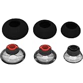 3X Voyager 5200 Ear Tips Replacement,Ultra Comfort Silicone Voyager Legend 30/ Voyager Legend 50 Eartips with in-Ear Foam for Plantronics Ploy Voyager 5200 5220 5210 Series Headset Earphone Buds-S/M/L