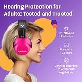 Vanderfields Premium Ear Defenders Hearing Protection 33.2dB Pink Rose view 2
