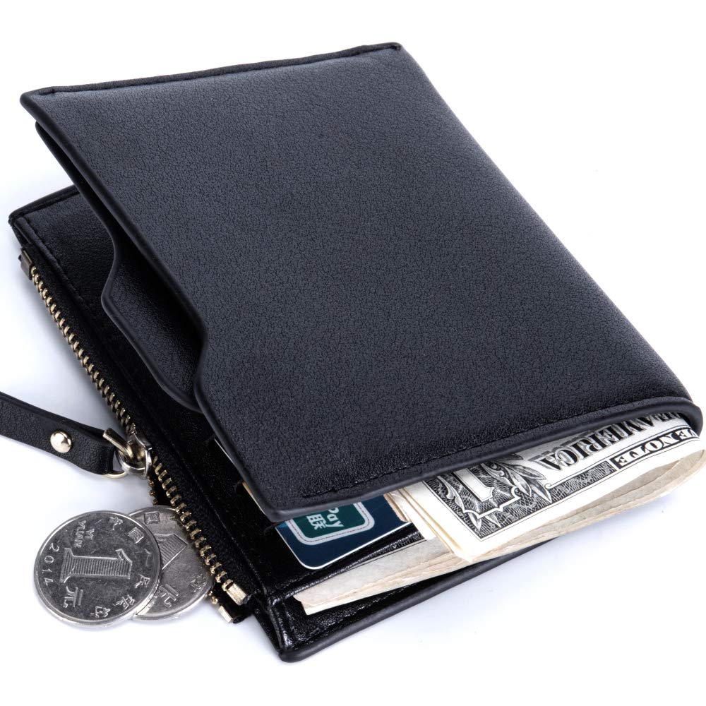 Agolaty Black Men's Wallet, Large Men's