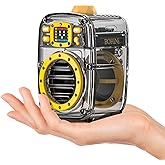 Small Bluetooth Speaker with Powerful Crystal Stereo Sound and Deep Bass, Mini Speakers with DSP, BT5.3, Microphone, Portable Speakers for Stocking Stuffers, Room, Car, Trip, Ideal Gift for Men, Women