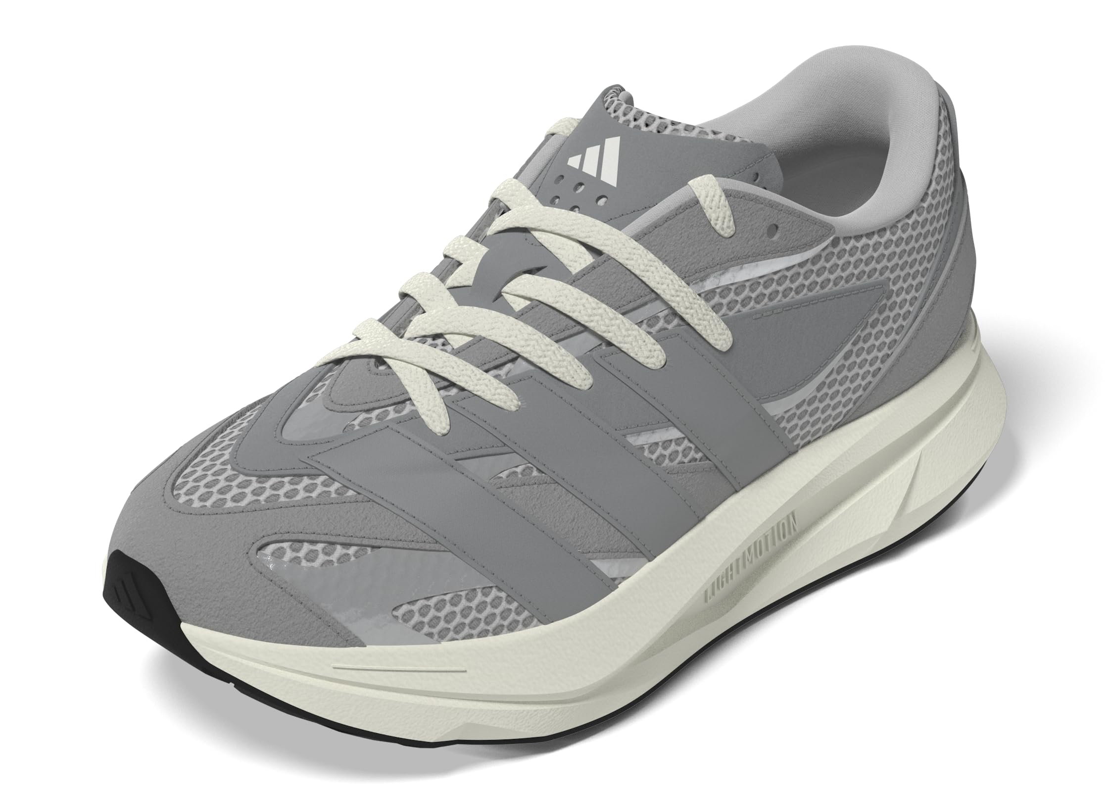 Photo 1 of *** very used*** adidas Lightblaze Sneaker, Grey/Grey/Silver Metallic, 5 US Unisex Big Kid