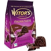 Witor's Chocolate Truffles, Caramelized Cocoa Nubs, Dark Chocolate, 5.99 Oz | Creamy Filling, Caramelized Cocoa Nibs, Made in Italy, Kosher, Perfect for Gifting