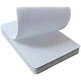 ZESION 4x6 inch Hook and Loop Strips with Adhesive, Nylon Heavy Duty Hook and Loop Tape, Excellent Grip, Non-Adhesive, Interlocking Tape,for Sewing, Crafting,DIY,Wall Adhesive Strips - 6 Sets White