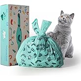 Cat Litter Disposal Bags and Dog Poop Bags with Handle,Cornstarch Based Extra Thick and Guaranteed Leak Proof Poop bags for K