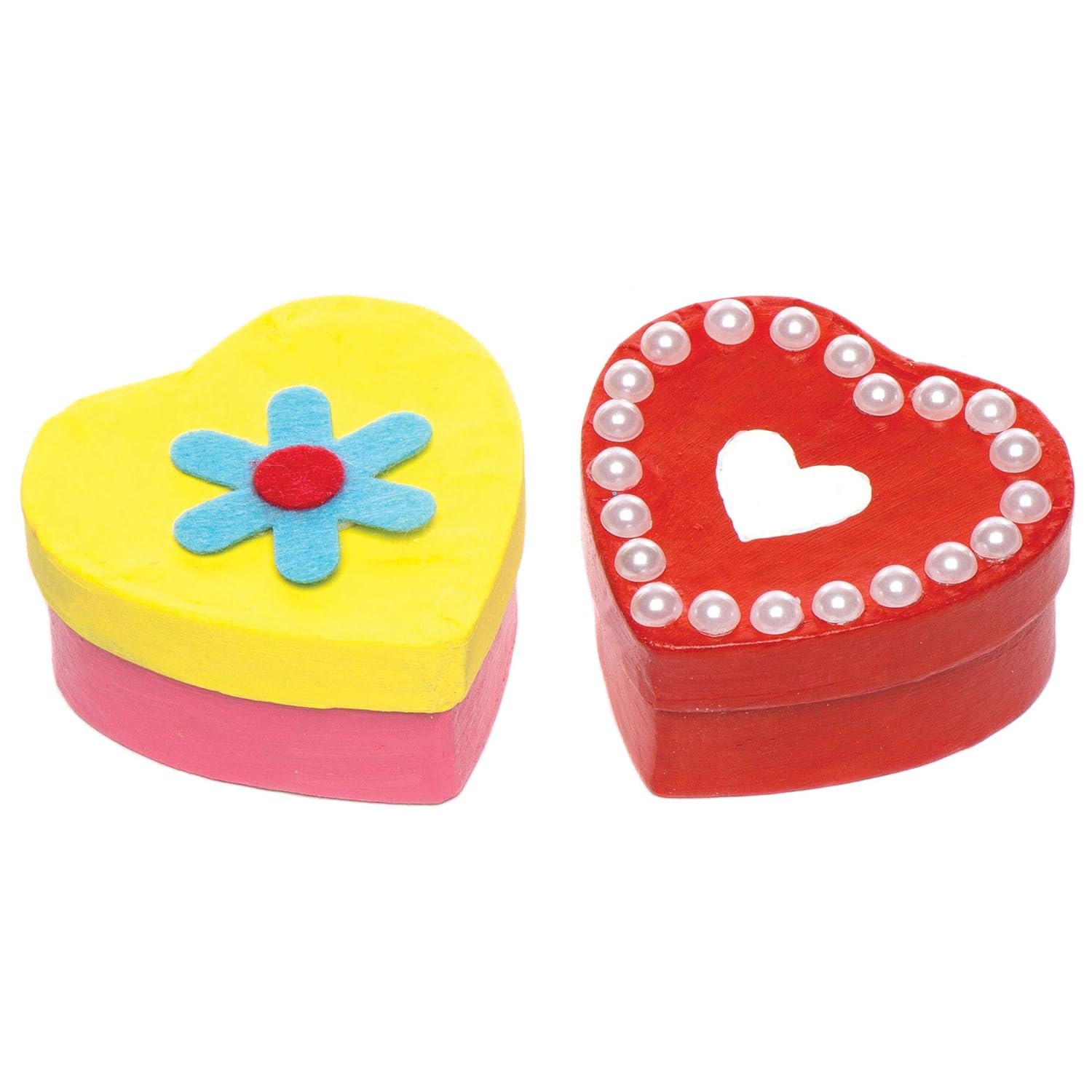 Baker Ross E3917 Heart Shaped Box, for Kids to Paint Decorate and Personalise for Arts and Crafts Activities (Pack of 8) - Image 4
