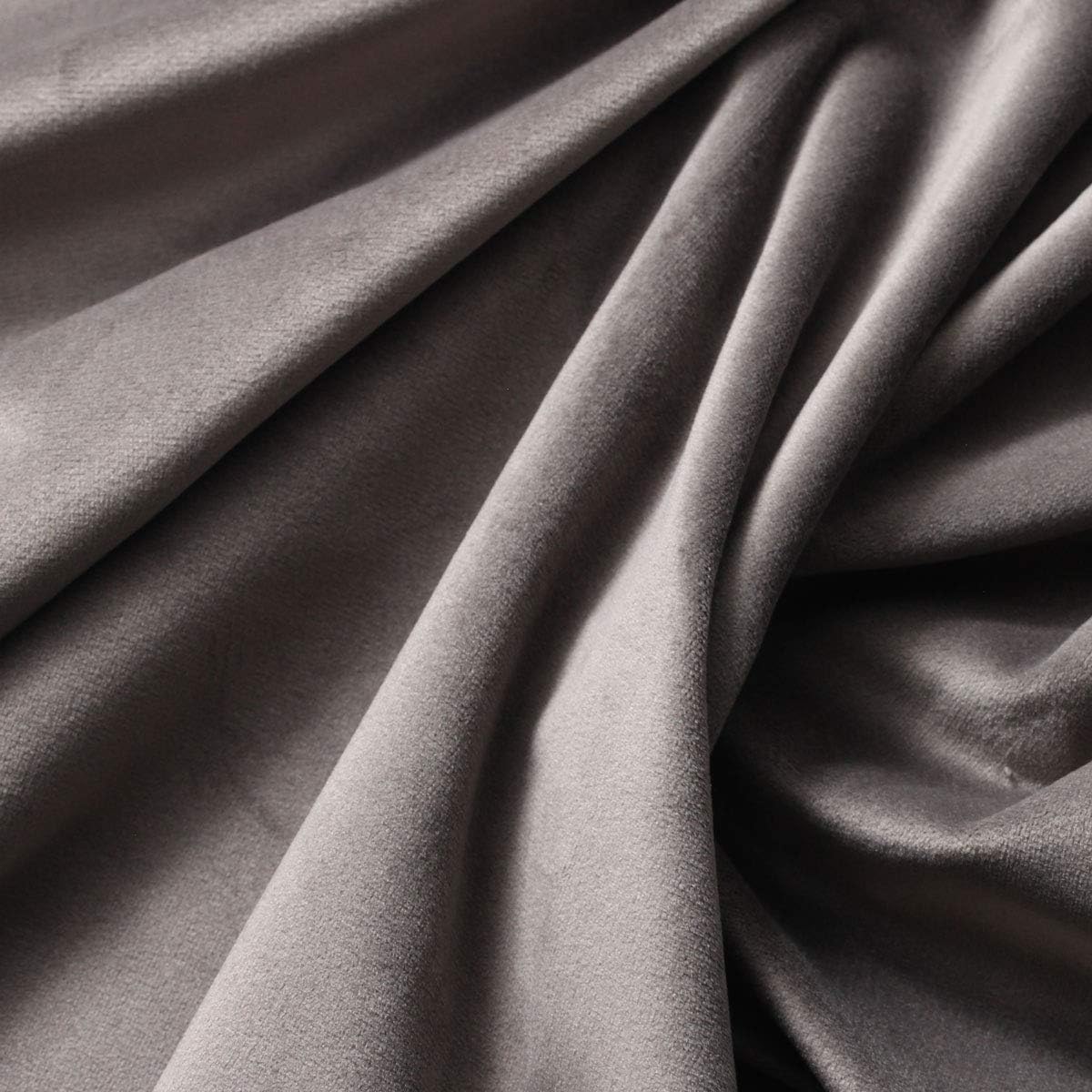German Style Silky Velvet Home Fabric Textiles for Furniture Upholstery and Drapery 52 Colors Available Width = 60in (Dark Silver)