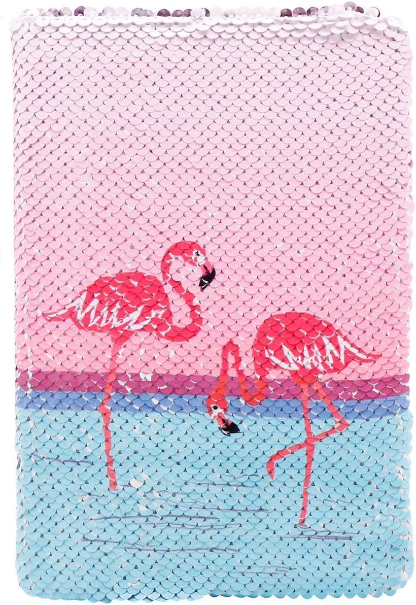 EXERZ Reversible Sequin Notebook A5 Size/Journal, Mermaid Diary/Magic Notepad, for Office/School/Gifting. Fashionable to own