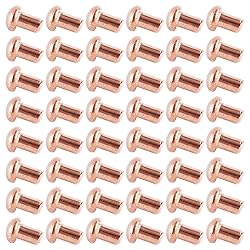 Aicosineg 200Pcs Solid Rivet 0.08in Dia 0.12in