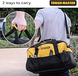 TOUGH MASTER 22 Inch Heavy Duty Tool Bag 7 Pockets Wide Compartment Removable view 7