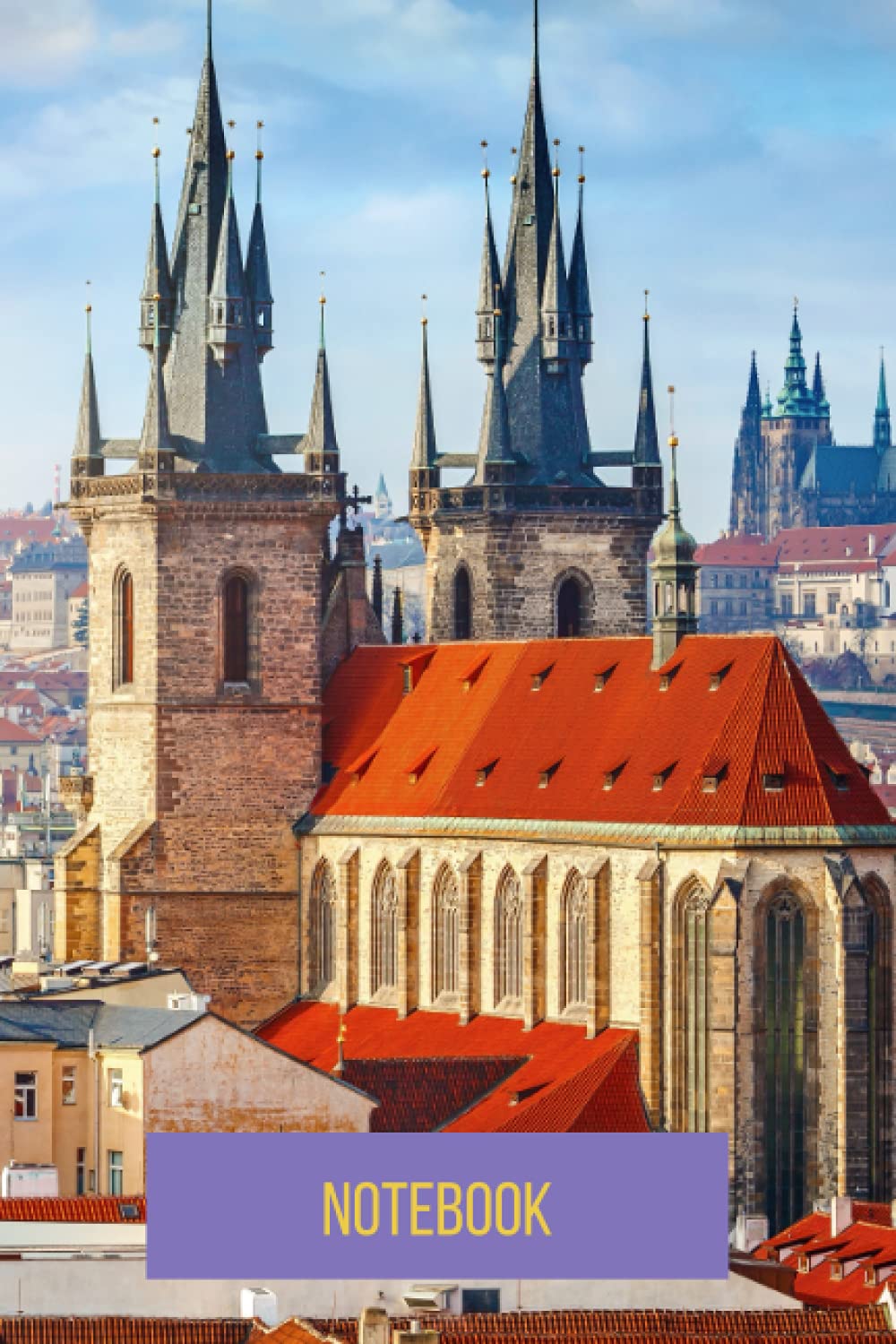 Prague Notebook: blank lined composition journal | Prague notebook | 100 pages