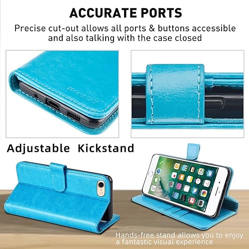 MONASAY iPhone SE 2022/2020 5G Case,iPhone Wallet Case, iPhone
