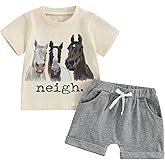 WZTYYDS Toddler Boys Summer Outfits Animal Print Short Sleeve T-Shirt and Elastic Shorts for 2 Piece Vacation Clothes Set