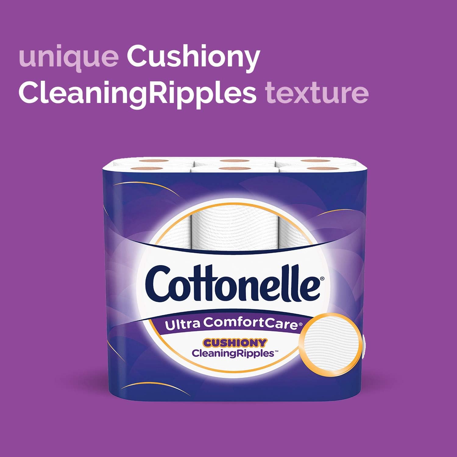 Cottonelle Ultra ComfortCare Soft Toilet Paper with Cushiony CleaningRipples, 24 Family Mega Rolls: Health & Personal Care