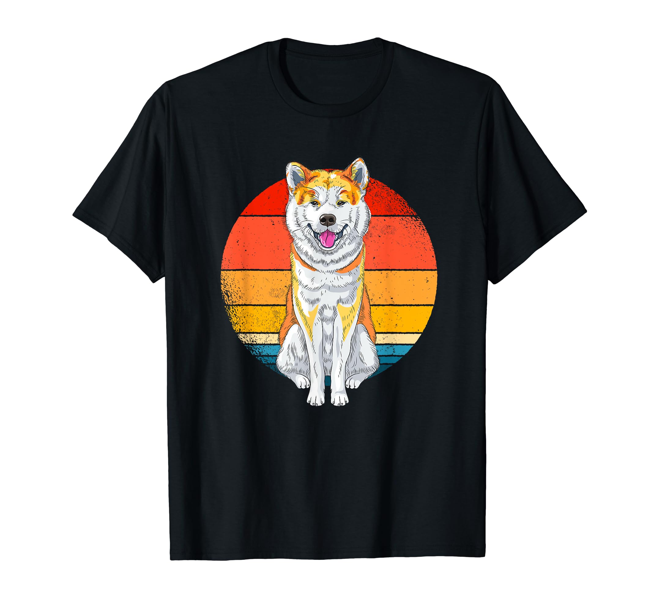 Akita Inu Retro Japan Dog Design T-Shirt