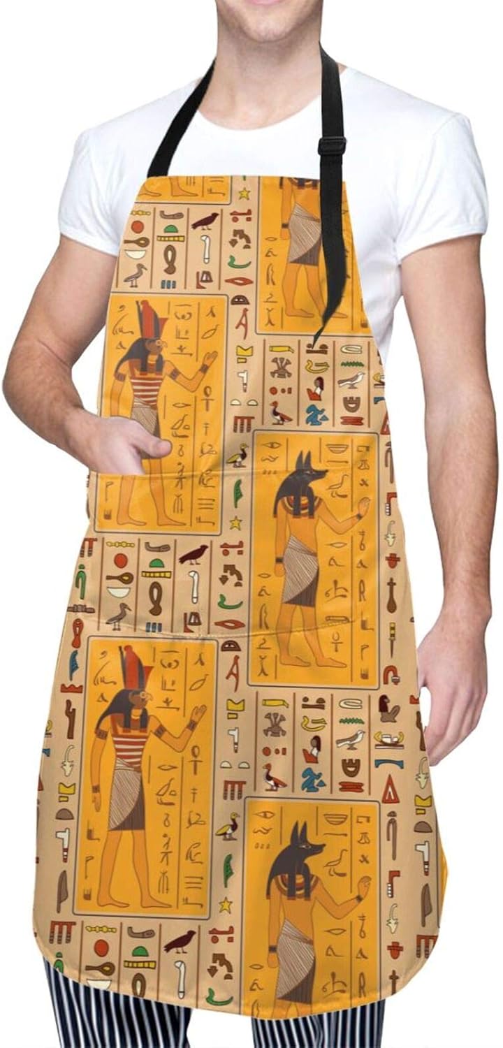 Ancient Egyptian Hieroglyphs Unisex Waterproof Kitchen