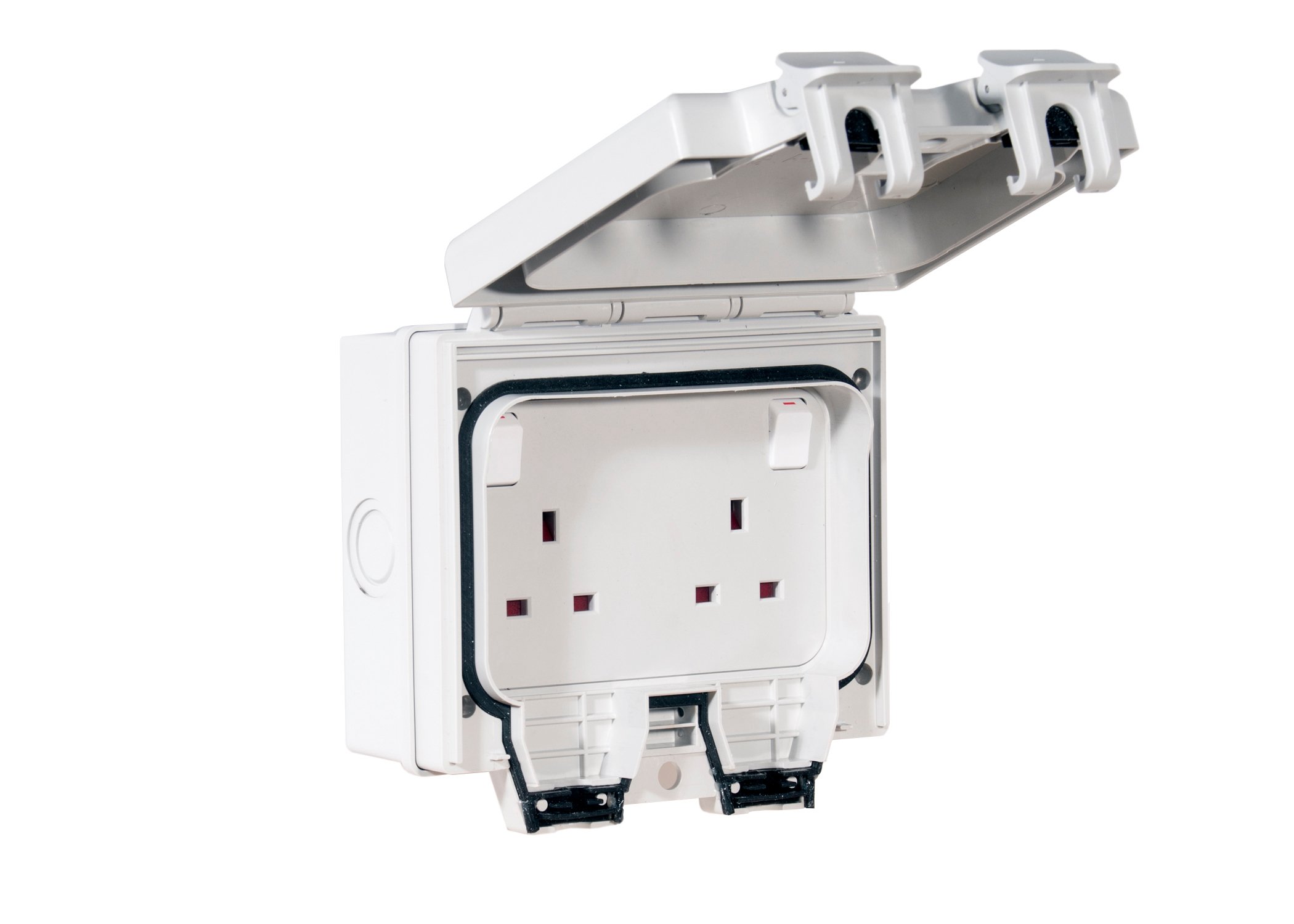 Tower Flue Components ODSS 13A IP66 Rated Double Switched Outdoor Socket