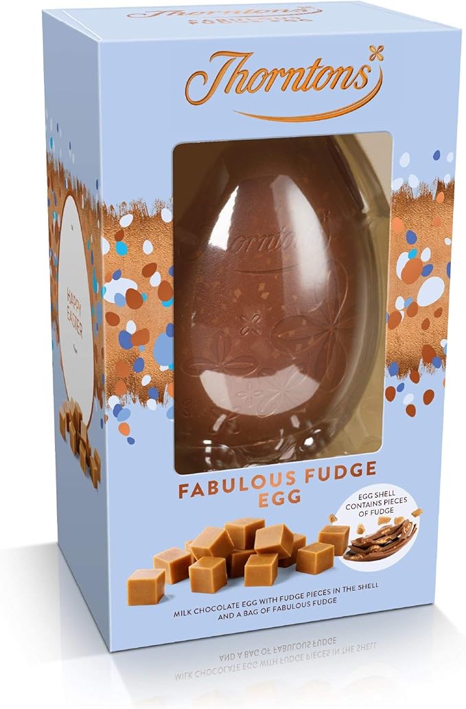 Thorntons Milk Chocolate and Fabulous Fudge Easter Egg 235g Amazon.co