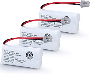 BT-1021 BT-1016 BT-1008 BT-1025 Handset Cordless Telephone Battery BAOBIAN BBTG0847001 BBTG0798001 Compatible with for Uniden BT1021 BT1008 BT1016 BT1025 Empire CPH-515B Phone (3 Pack)