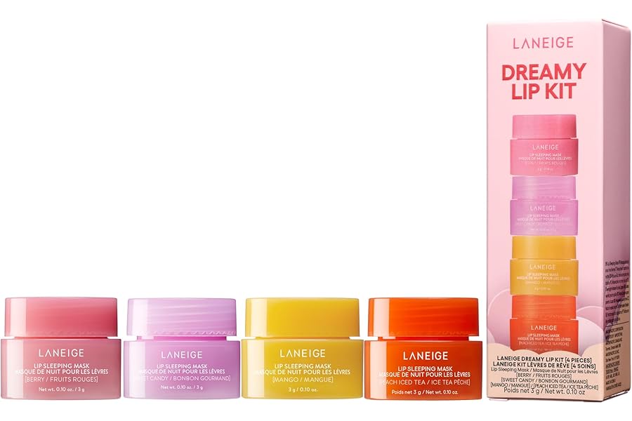 LANEIGE Lip Sleeping Mask: Nourish, Hydrate, Vitamin C, Murumuru & Shea Butter, Antioxidants, Flaky, Dry Lips