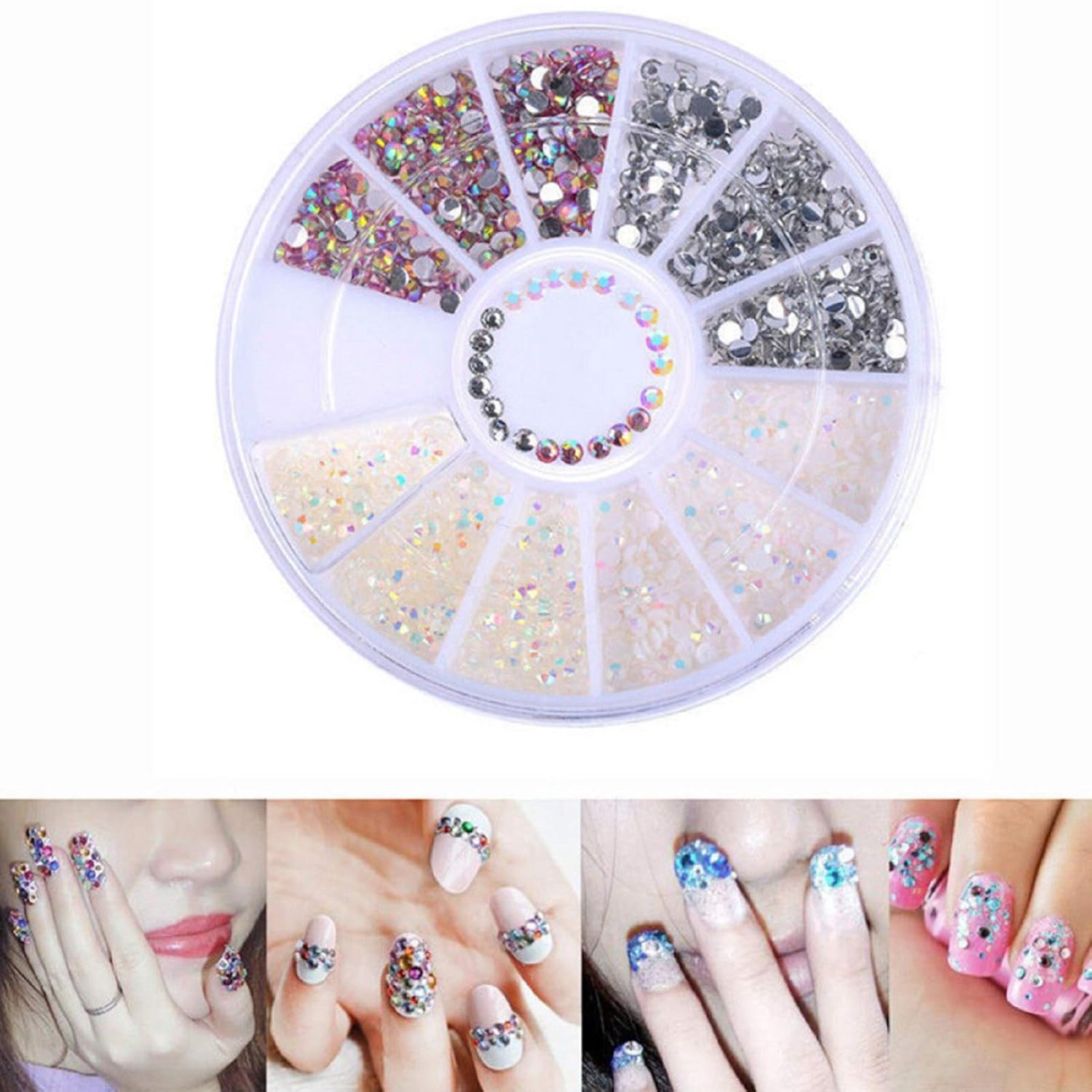 Amazon Com Giokfine Nail Decor 3d Acrylic Nail Art Tips