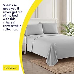 1500 Supreme Collection Twin Sheet Sets Light Gray