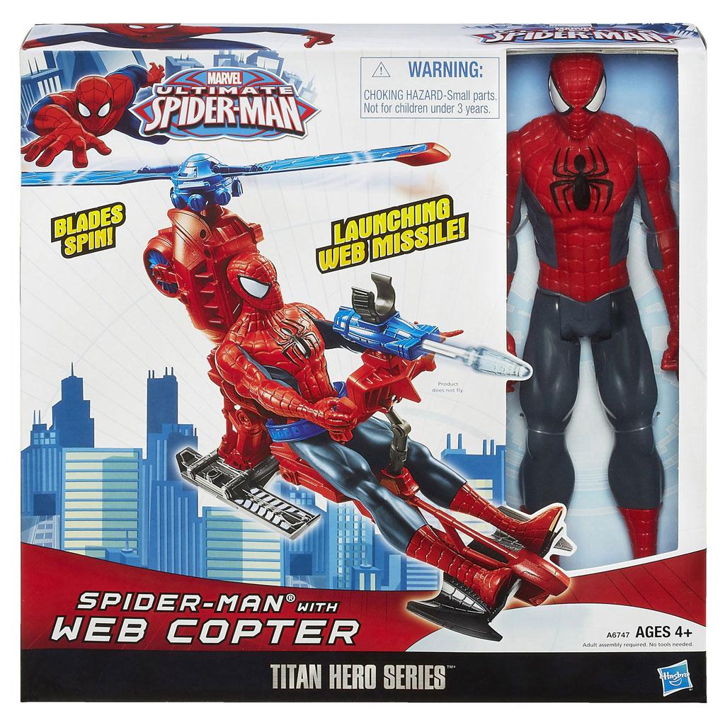 Marvel Ultimate Spider Man Titan Hero Series Spider Man Figure With Web Marvel Ultimate Spider Man Titan Hero Series Spider Man Figure With Web