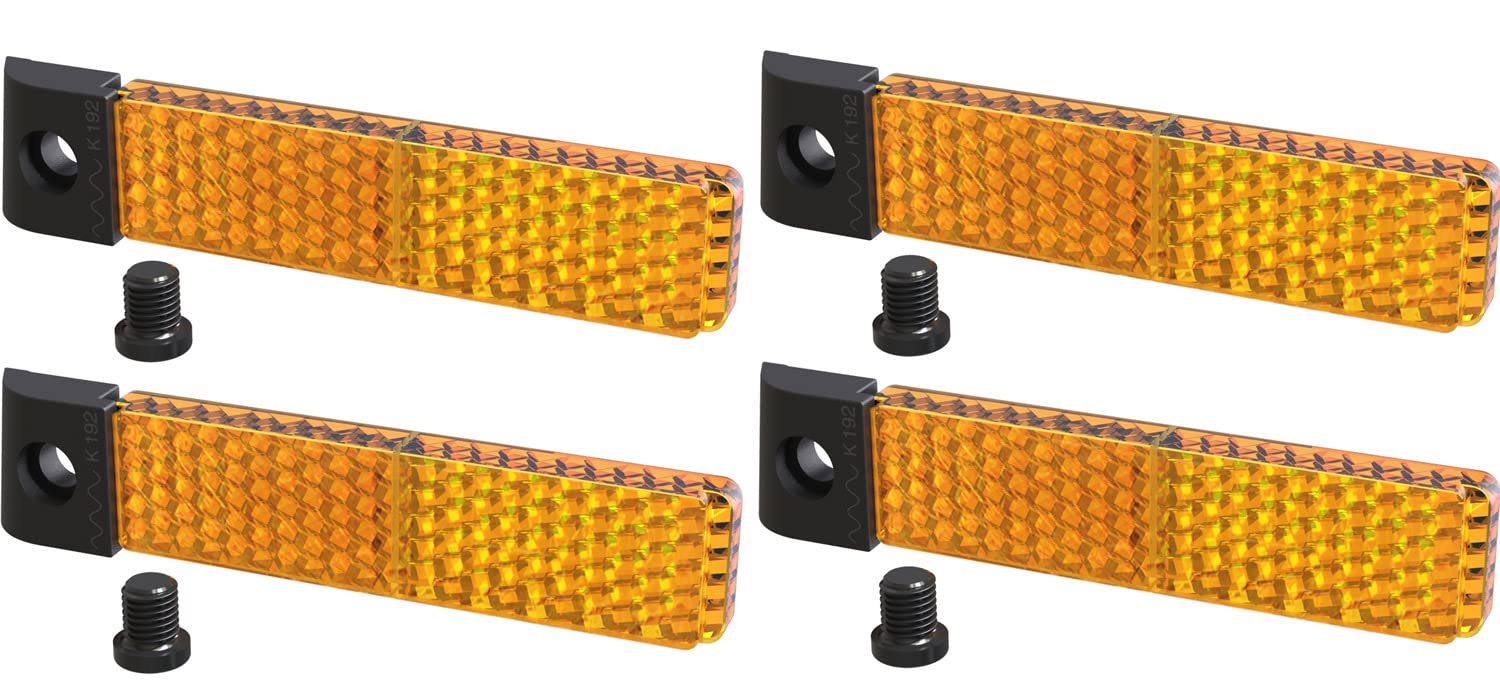 SHIMANO CYCLING_EQUIPMENT 4pcs SM-PD69 Catadioptrics Bike Accessories, Adults Unisex, Multicoloured (Multicoloured), One Size