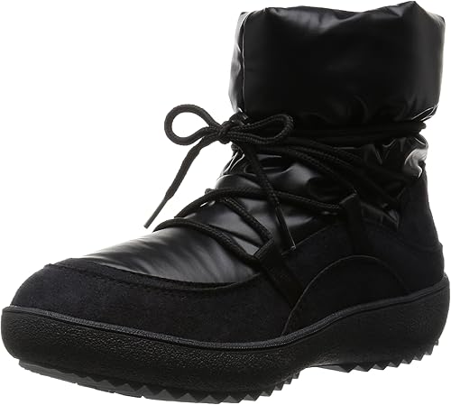 Amazon キンバーテックス スノーブーツ レディース Nero Black 38 24cm ブーツ ブーティ