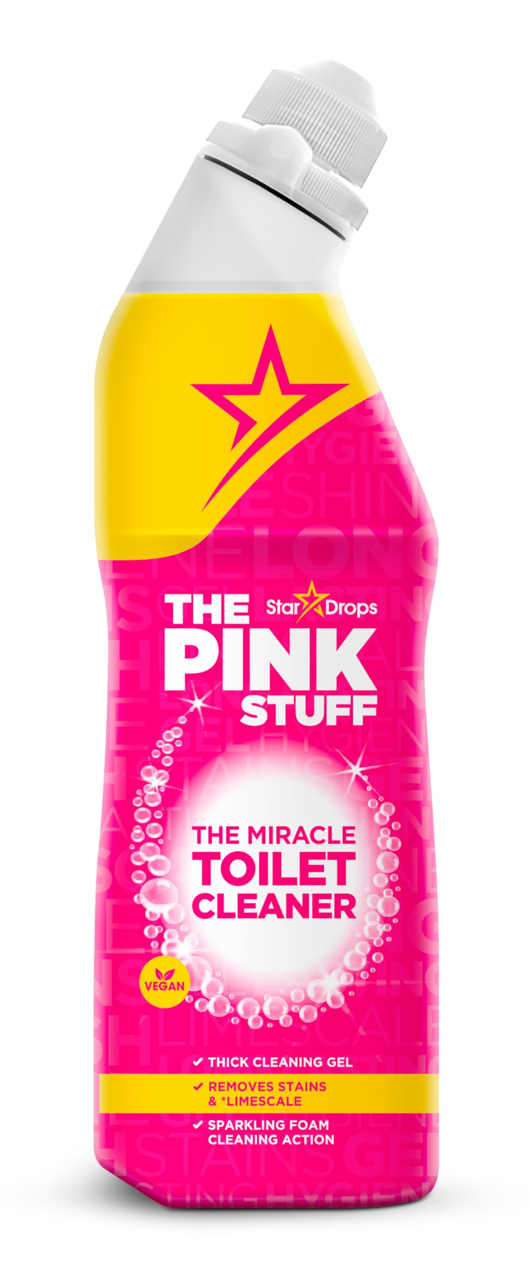 Photo 1 of **half empty, see level on photos**The Pink Stuff Miracle Toilet Cleaner, 750ml – Powerful Stain-Removing Gel for a Sparkling Clean Bowl – Eliminates Limescale, Tough Stains & Odors with Fresh Rhubarb Scent