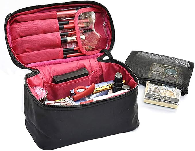 Rüschen Make-up Tasche, Coquette Make-up Tasche, Floral Make-up Tasche, Gesteppte Baumwolle Kosmetiktasche, Rüschen Make-up Tasche