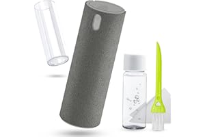 walrfid Laptop Screen Cleaner Spray, Computer Touchscreen Mist Cleaning Kit for Electronic Car Screen, Cell Phone, iPad, iPhone, MacBook Pro, Eyeglass, Tablet, Monitor, LED Screens, TV, PC - Grey