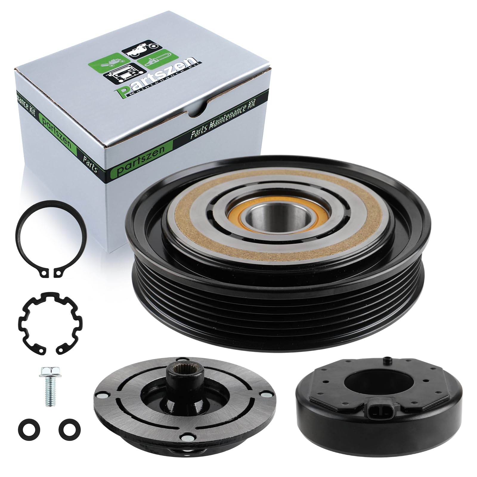Photo 1 of partszen 38810RCAA01 AC A/C Compressor Clutch Kit Fit for Honda Accord Odyssey Pilot Ridgeline for Acura MDX TL 2003-2008