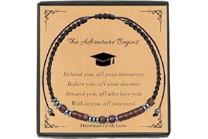 TOLOWOBK Son Bracelet From Mom Dad - Mens Gift for Teen Boys Birthday Easter Graduation Christmas - Morse Code Bracelets With Wallet Card