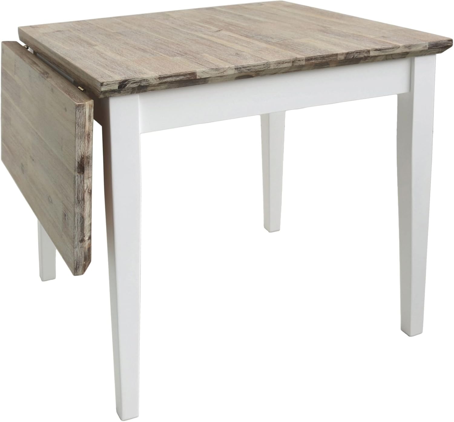 Florence square extended table (75110cm). White extending kitchen