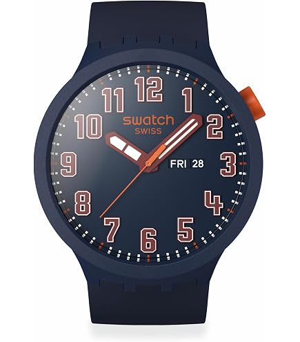 Amazon.com: Swatch Big Bold Unisex Watch Casual Polymer Blue