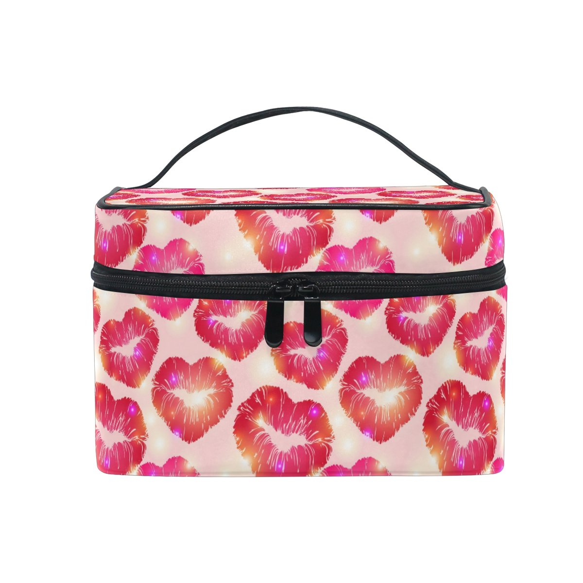 Make-up Tasche Mit Fächern - Kulturbeutel Totenkopf Schmetterling Design