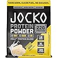 Jocko Fuel Mölk Whey Protein Powder 22g Low Sugar Monk Fruit Blend - Muscle Recovery & Growth, Packaging May Vary (31 Servings, Banana Cream)