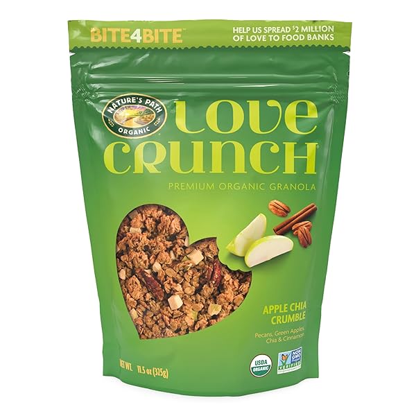LOVE CRUNCH ORGANIC APPLE CHIA CRUMBLE GRANOLA, 11.5...