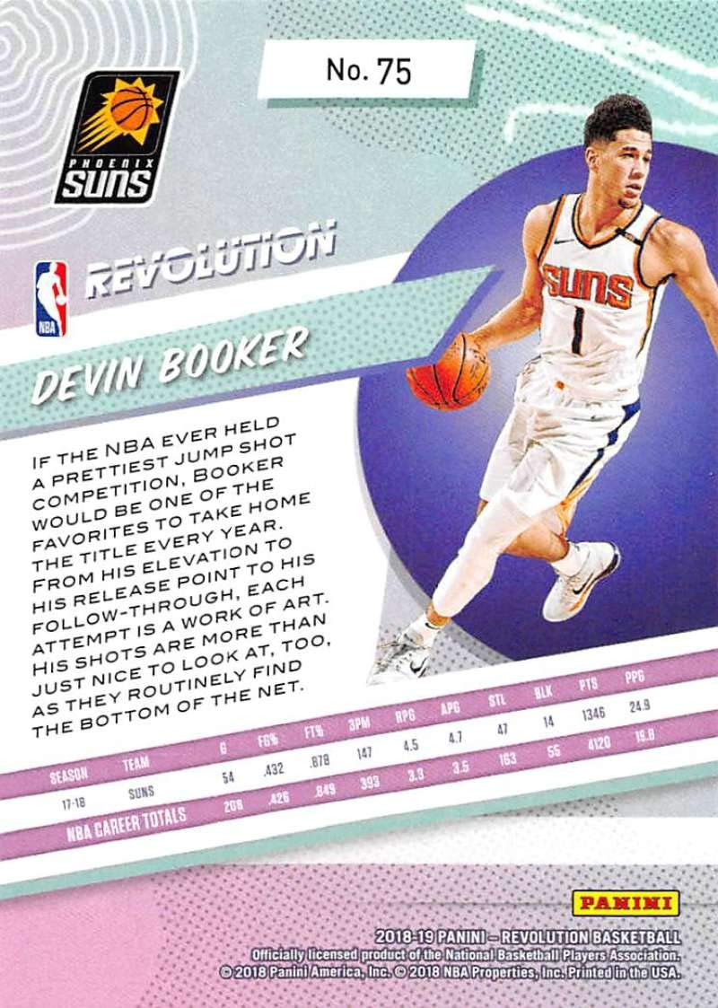 201819 Panini Revolution Basketball 75 Devin Booker