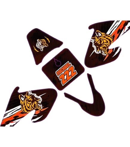 Amazon.com - MC MOTOPARTS Custom Number Wrap Fairing Graphics Kit