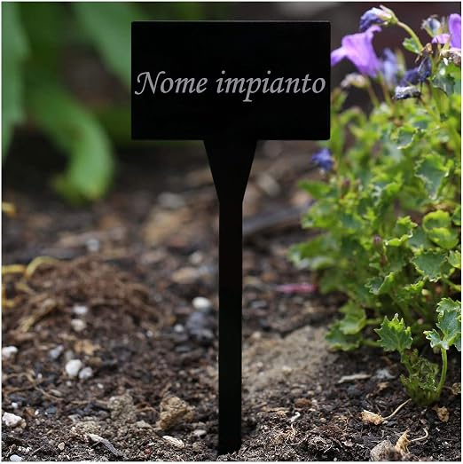 Molto elegante Acrilico piantare Segni, Nero – Resistente todos ...