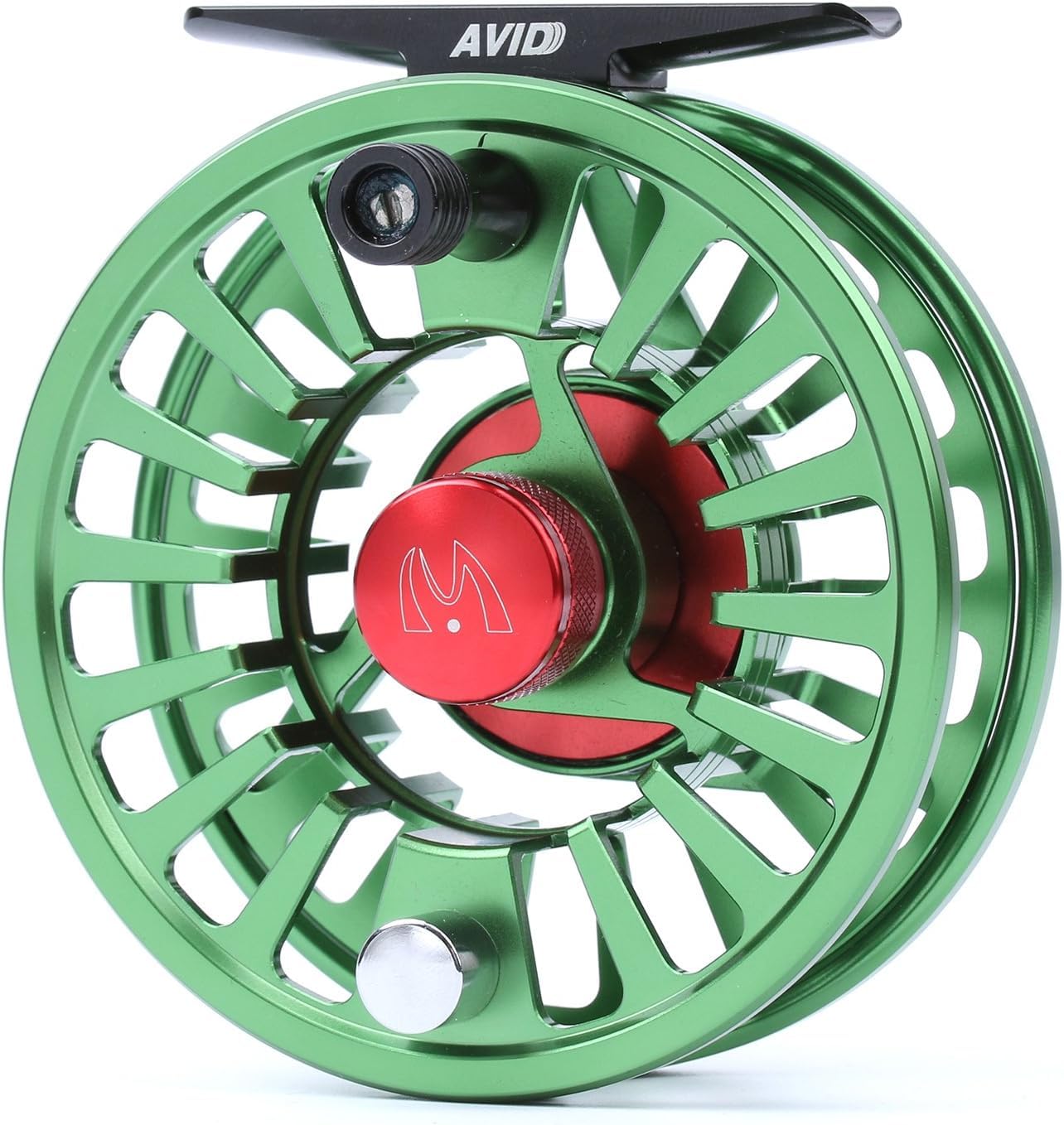 Maxcatch Fly Fishing Reel with CNC-machined Aluminum Body Avid Series Fly Reel - 1/3, 3/4, 5/6, 7/8, 9/10 Weights (Fly Reel Green, 9/10wt)