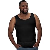 QORE LOGIQ Gynecomastia Compression Shirts for Men - Sleeveless Slimming Undershirts Tummy Control and Body Shaper Tank Top