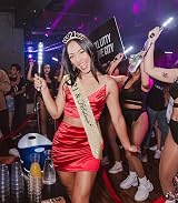 MIOSJI 21st Birthday Sash Crown Crystal Tiara Gold Girl Party Gift Accessory view 4