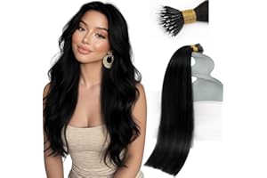 Sunny Hair Nano Beads Hair Extensions Straight Nano Hair Extensions Human Hair Remy Hair Extensions for Women Nano Ring Exten
