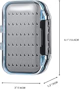 Gonex Fly Boxes Two-Sided Waterproof Lightweight Grey 10.4x7.6x3 cm view 2