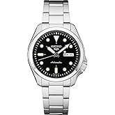 SEIKO Automatic Watch for Men - 5 Sports - Day/Date Calendar, LumiBrite Hands and Markers, and Rotating Bezel, 100m Water-Res